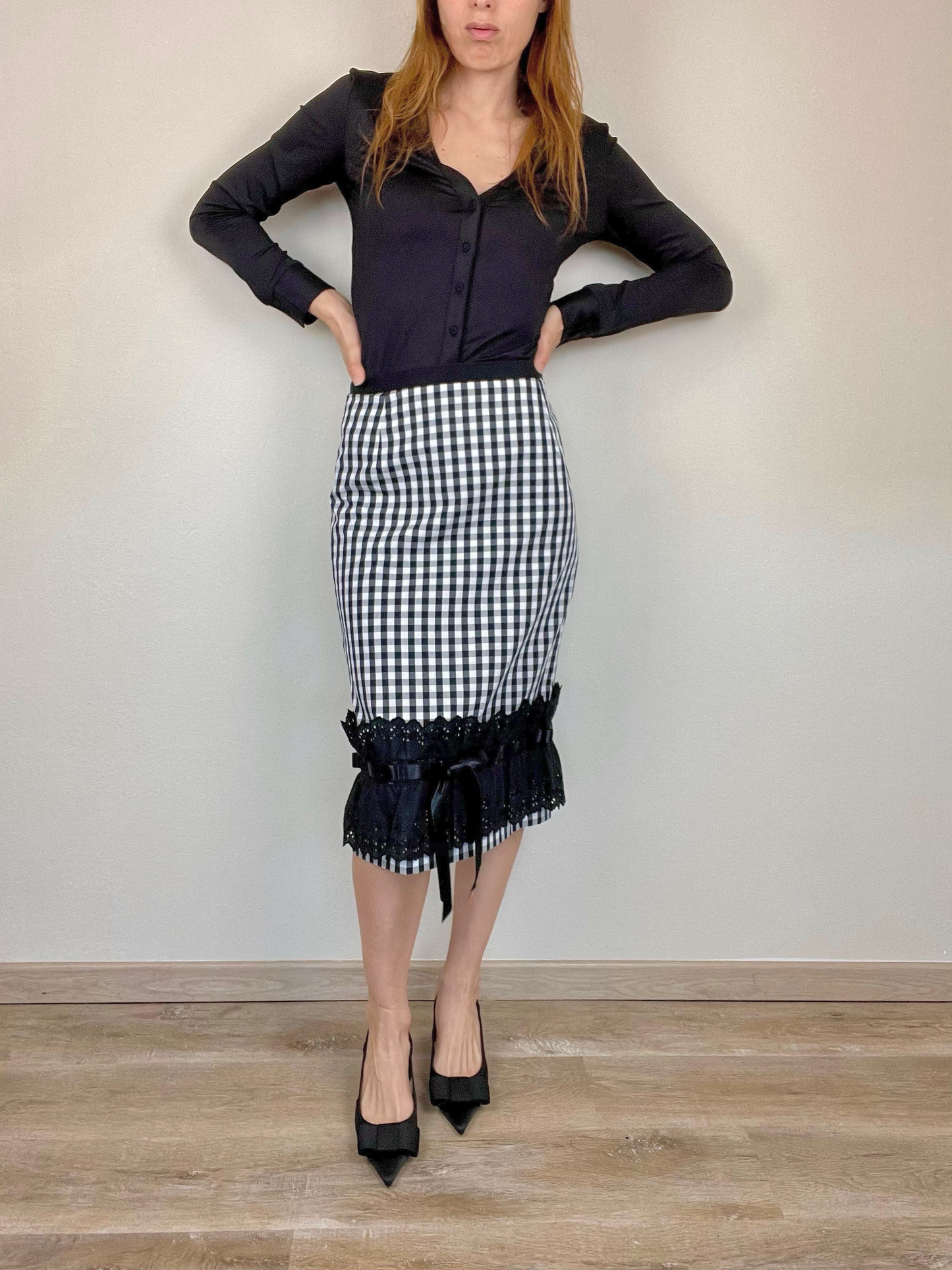 Dolce & Gabbana Spring Summer 2006 gingham skirt
