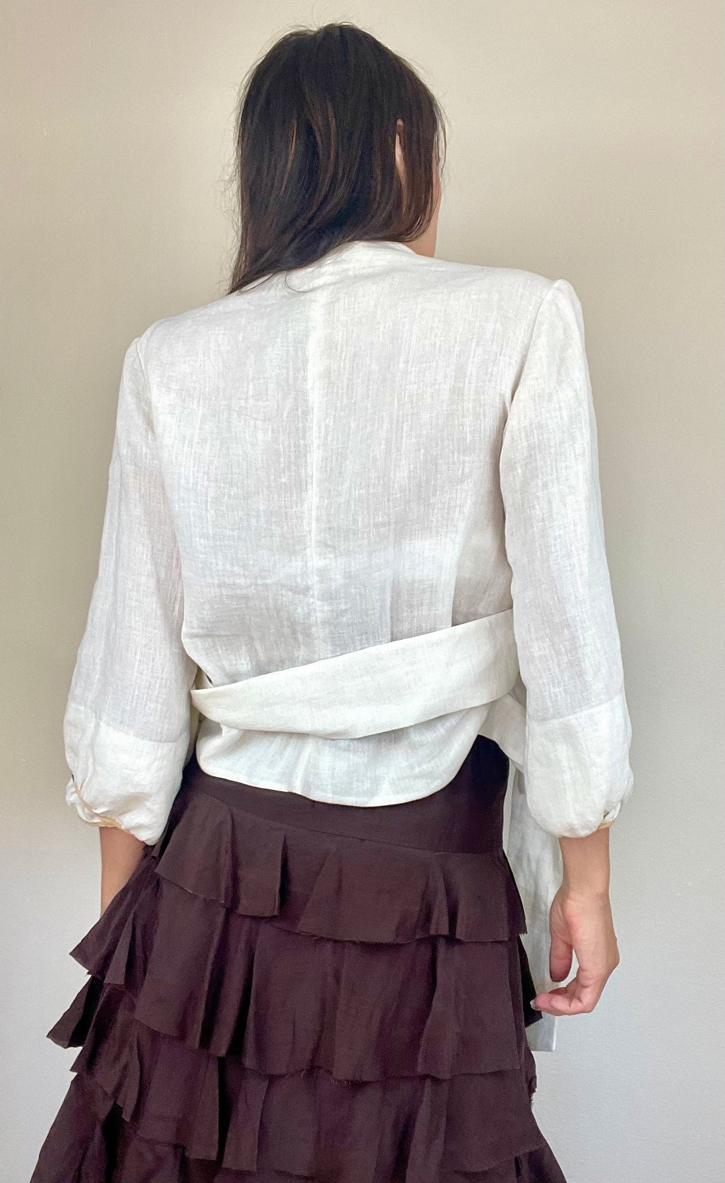 Marni Spring Summer 2003 cream linen jacket