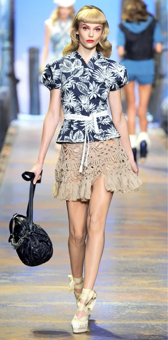 Christian Dior by John Galliano SS 2011 batik printed shirt jacket