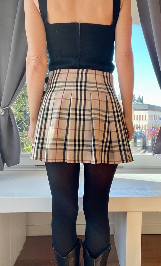 Burberry nova check mini skirt