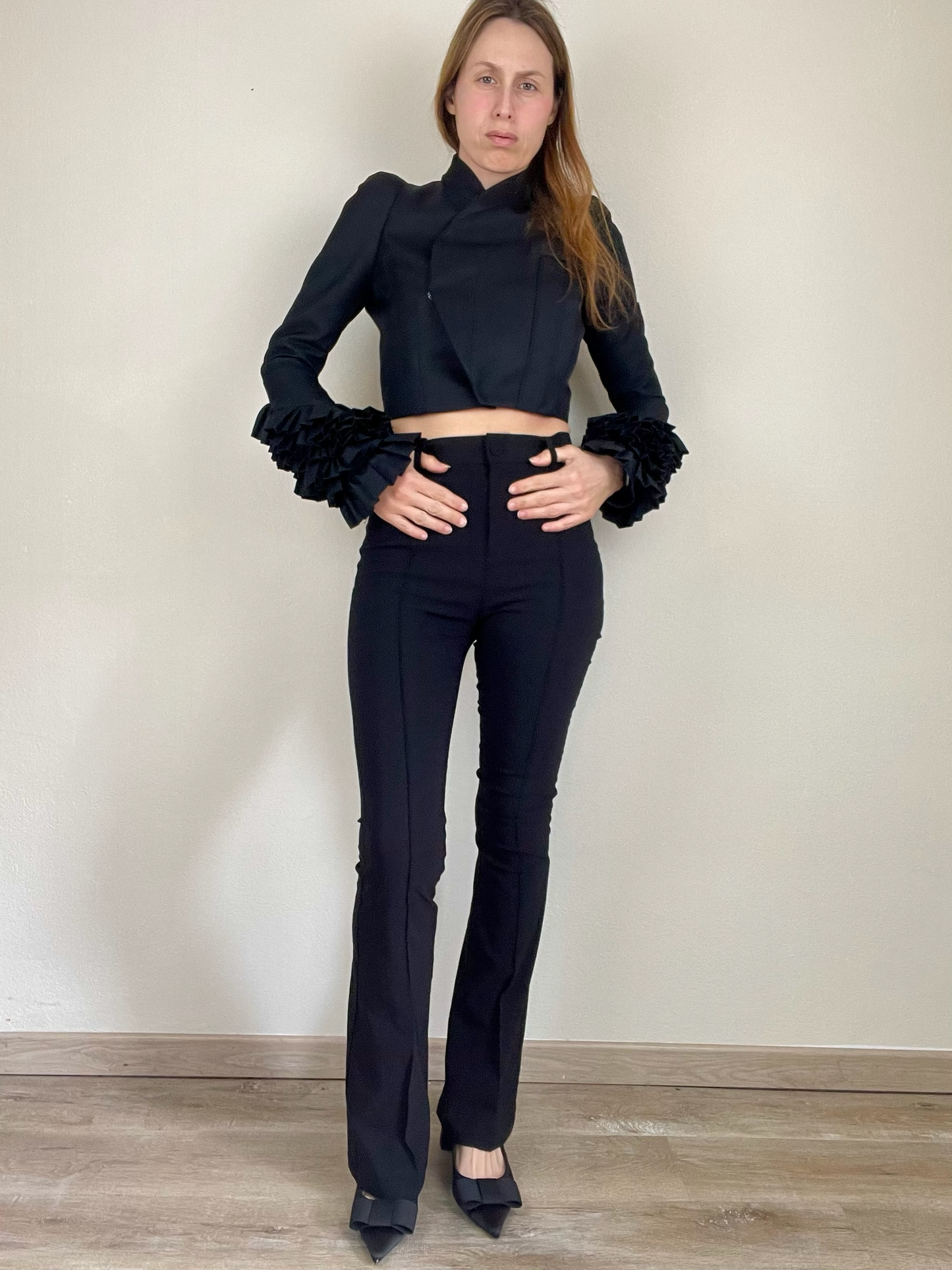 Givenchy Fall Winter 2008 black cropped jacket