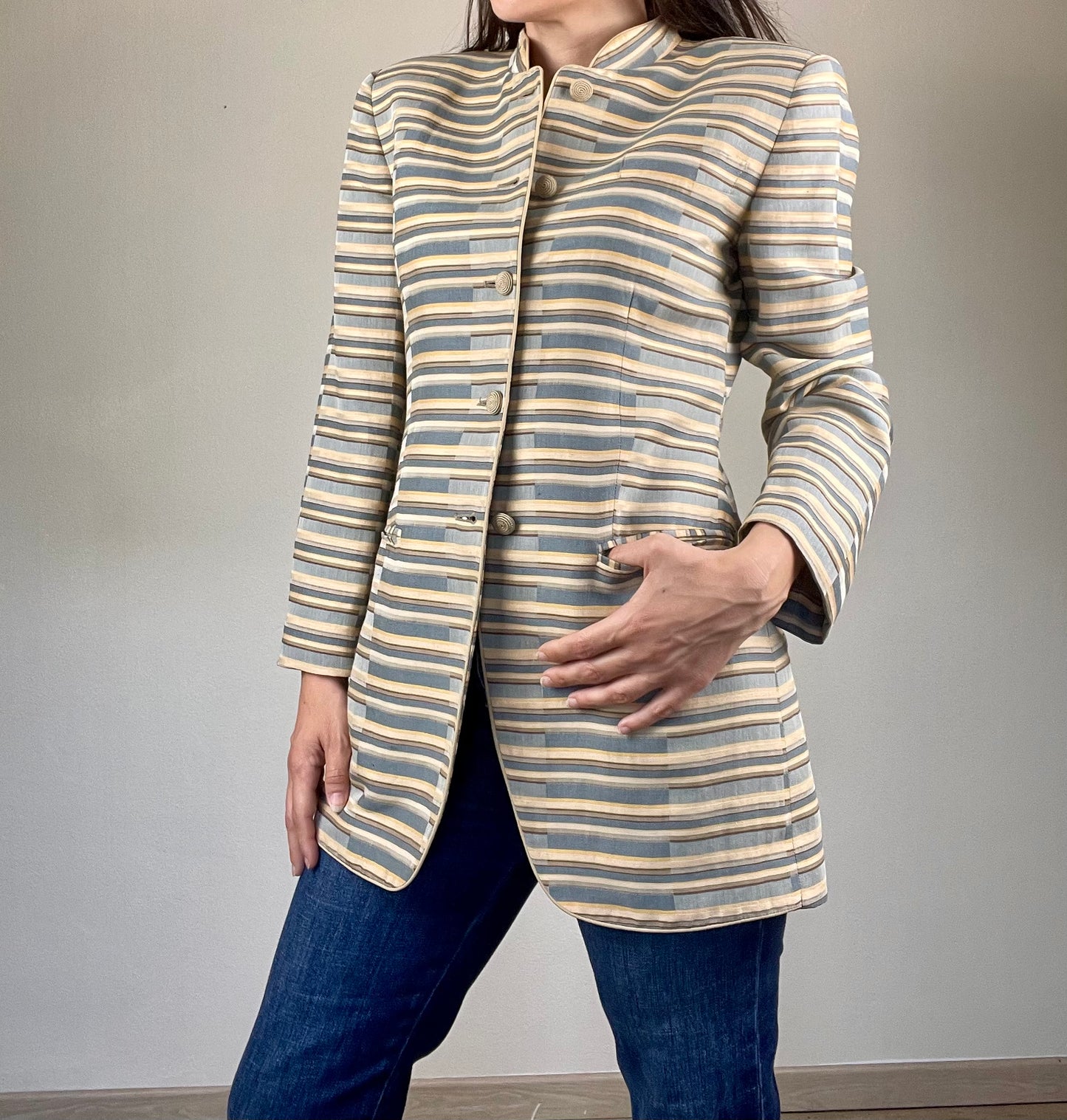 Emporio Armani Spring Summer 1994 linen jacket