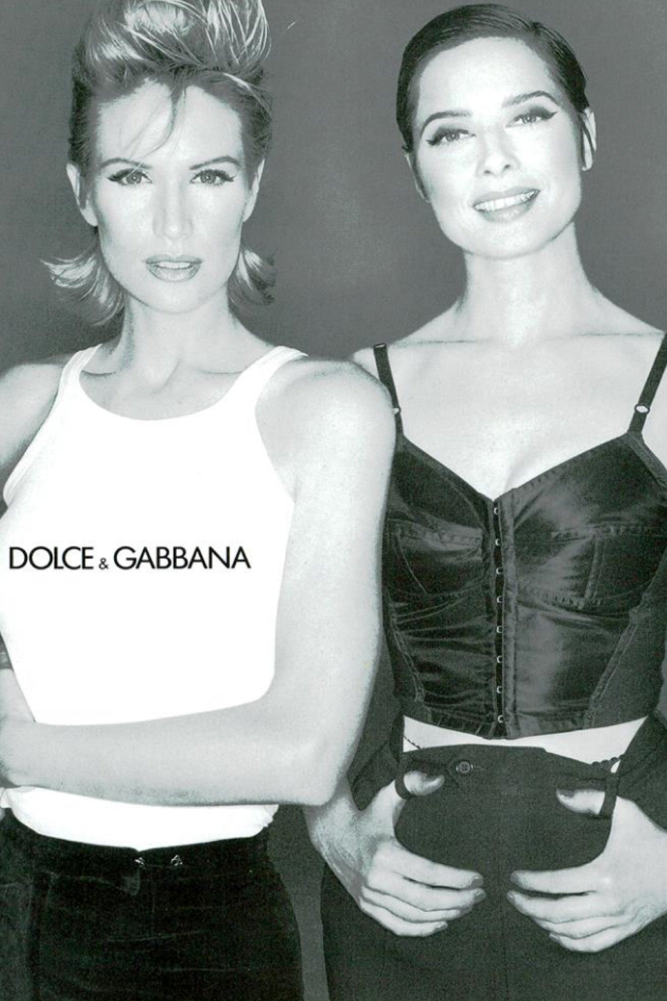 Dolce and Gabbana Fall Winter 1991 iconic bustier corset top