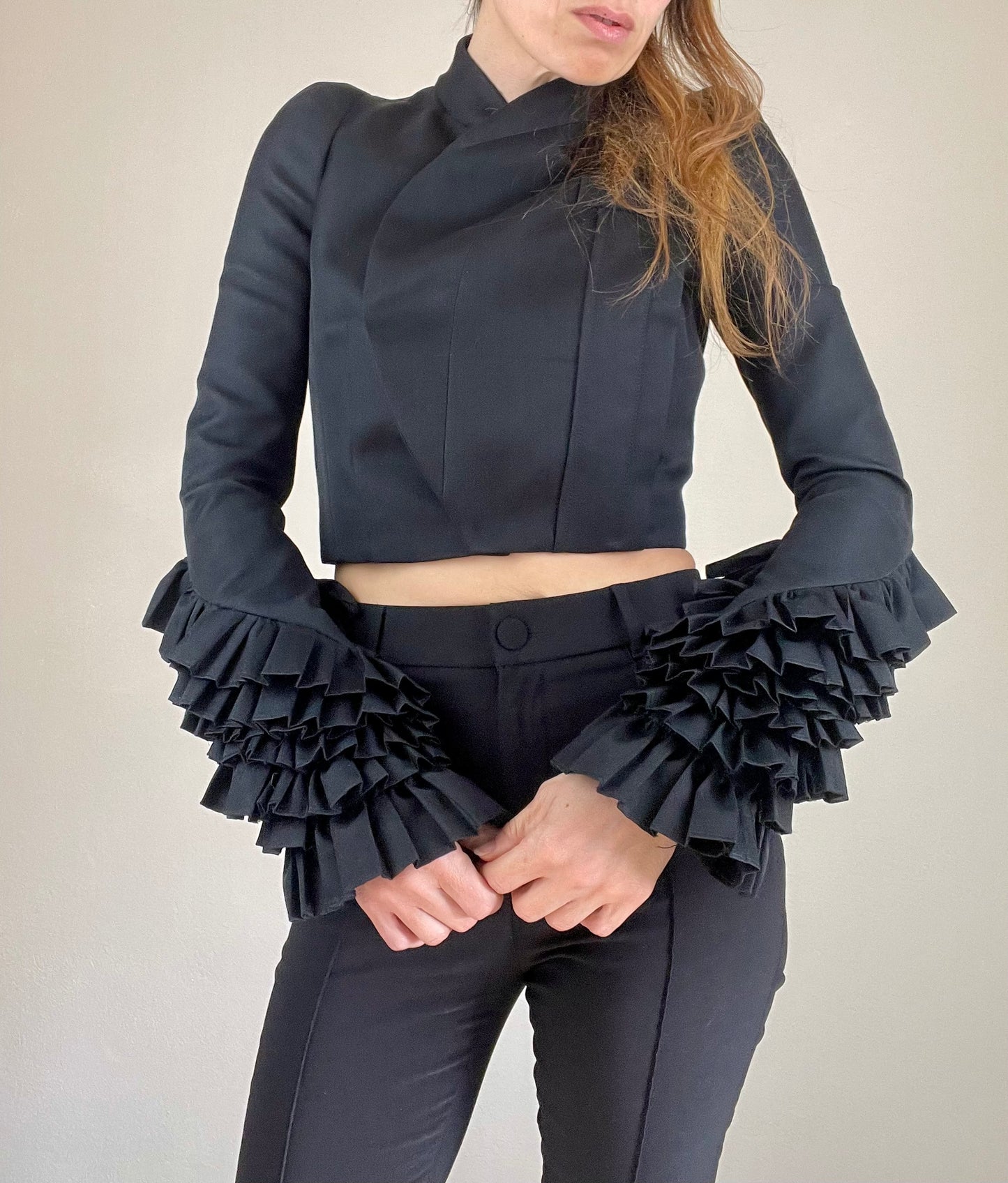 Givenchy Fall Winter 2008 black cropped jacket