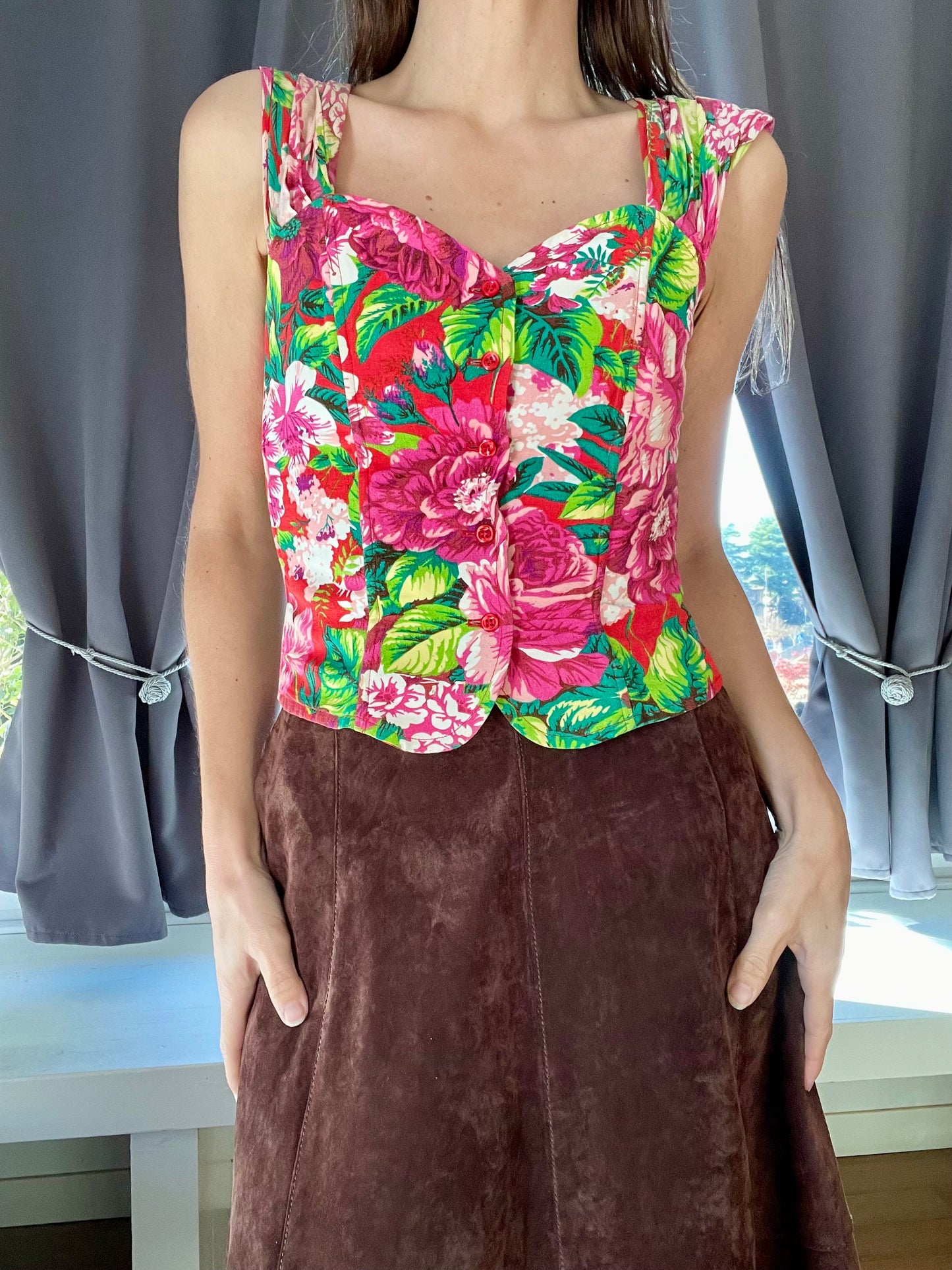 Kenzo floral corset