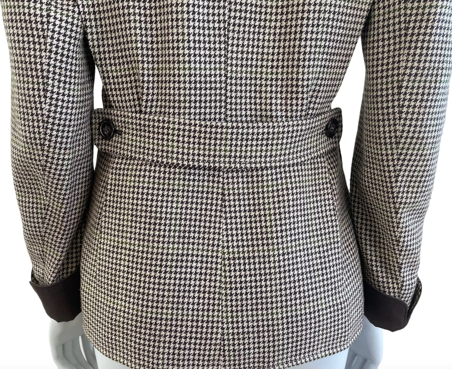 Yves Saint Laurent houndstooth blazer jacket