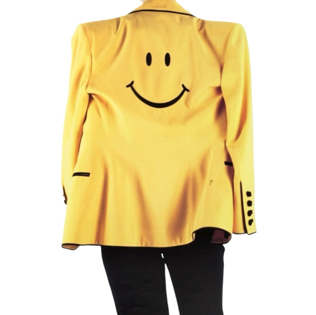 Moschino Couture Spring Summer 1992 iconic smiley face
