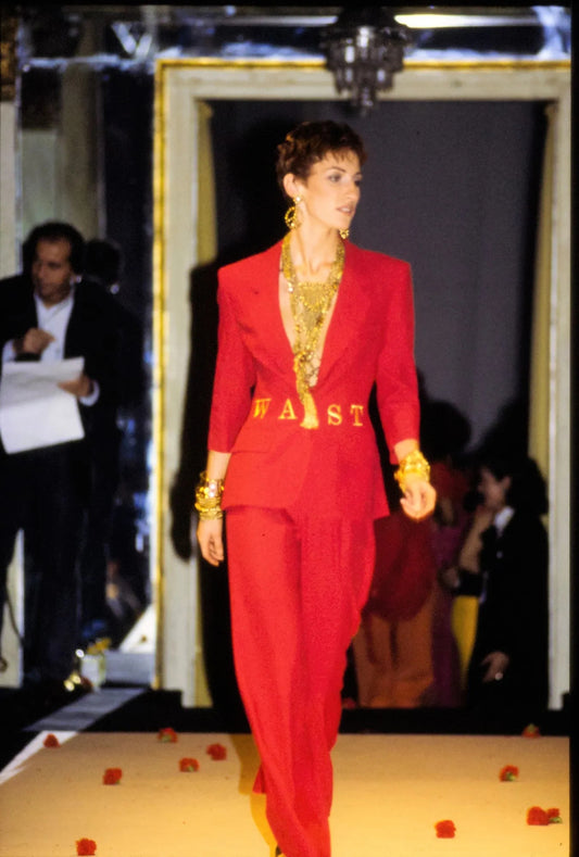 RESERVED for Gisselle do not buy - Moschino Couture Spring Summer 1991 "Waist of Money" jacket