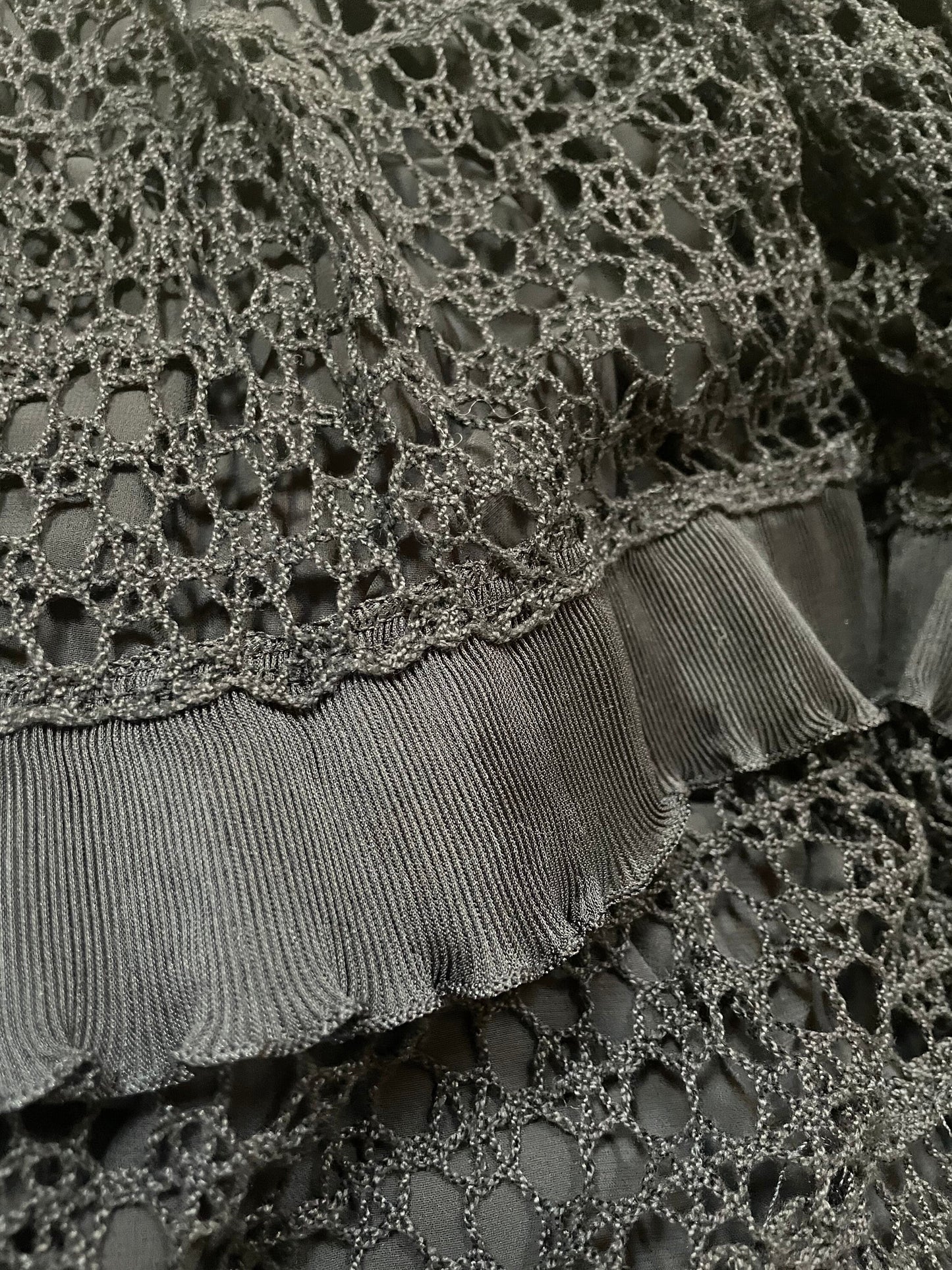 DOLCE & GABBANA Spring Summer 2002 Black Knitted Maxi Skirt