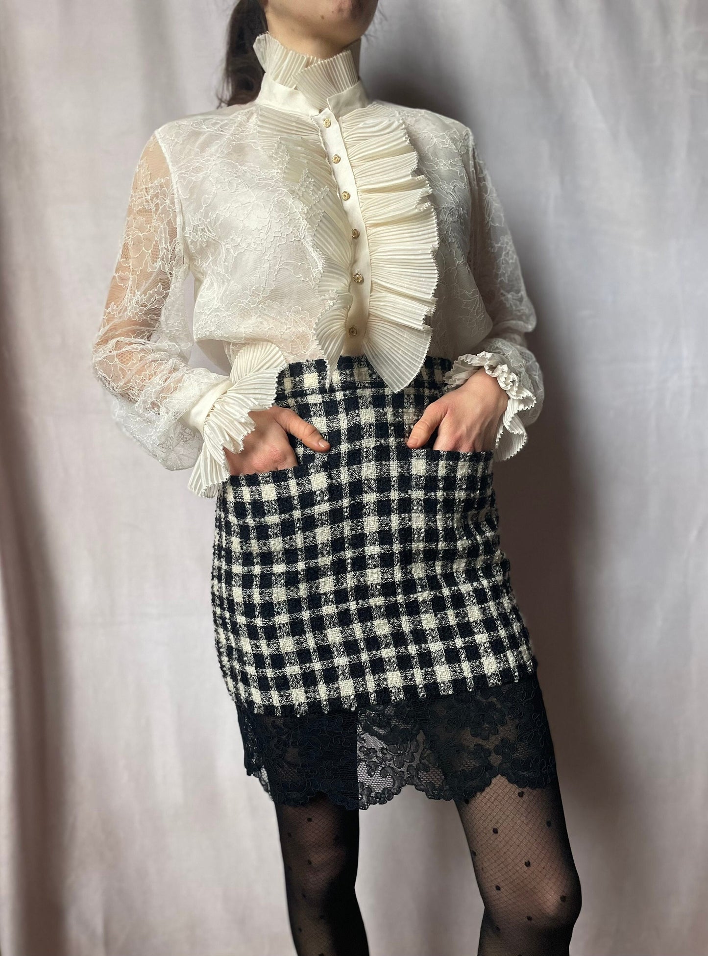 Oscar de la Renta ruffled shirt