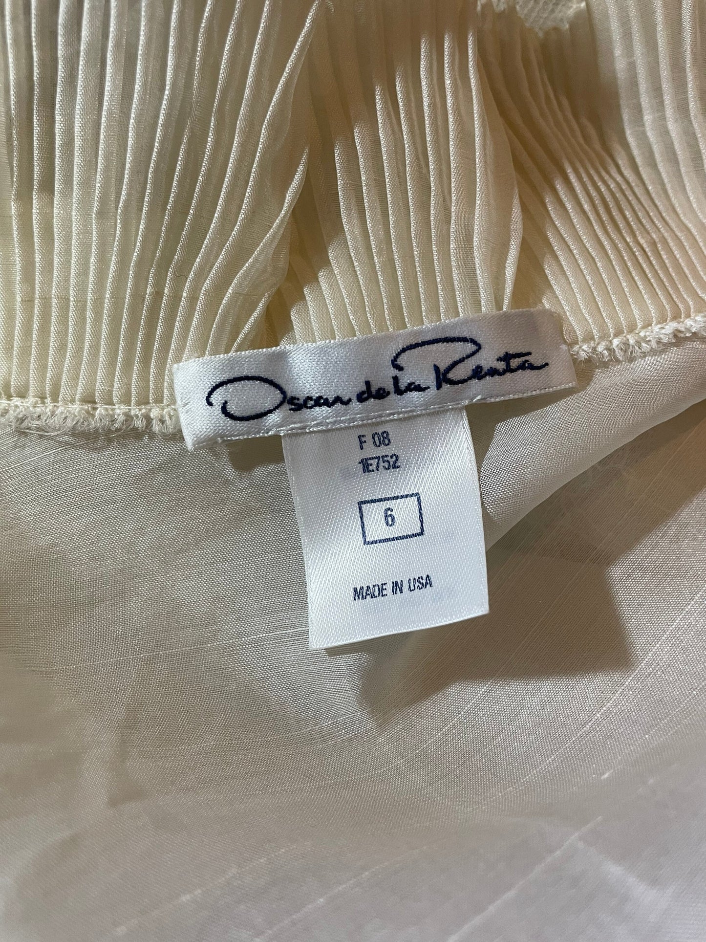 Oscar de la Renta ruffled shirt