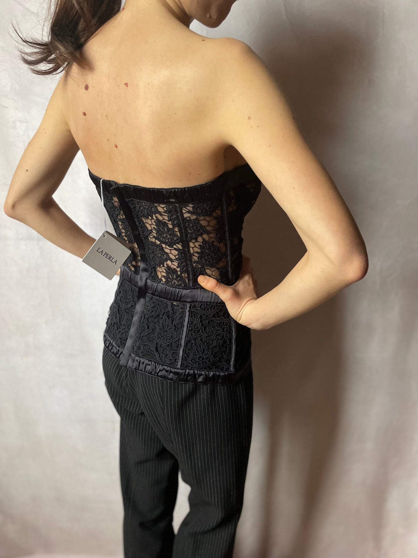 La Perla iconic deadstock lace boned bustier corset