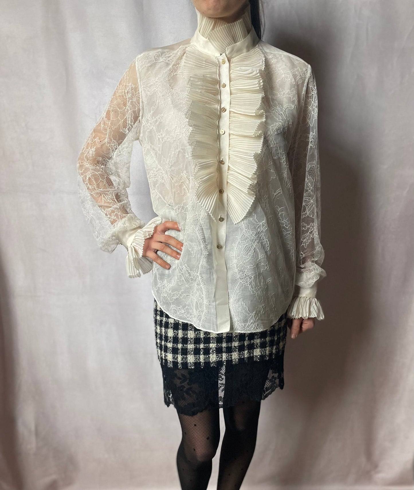 Oscar de la Renta ruffled shirt