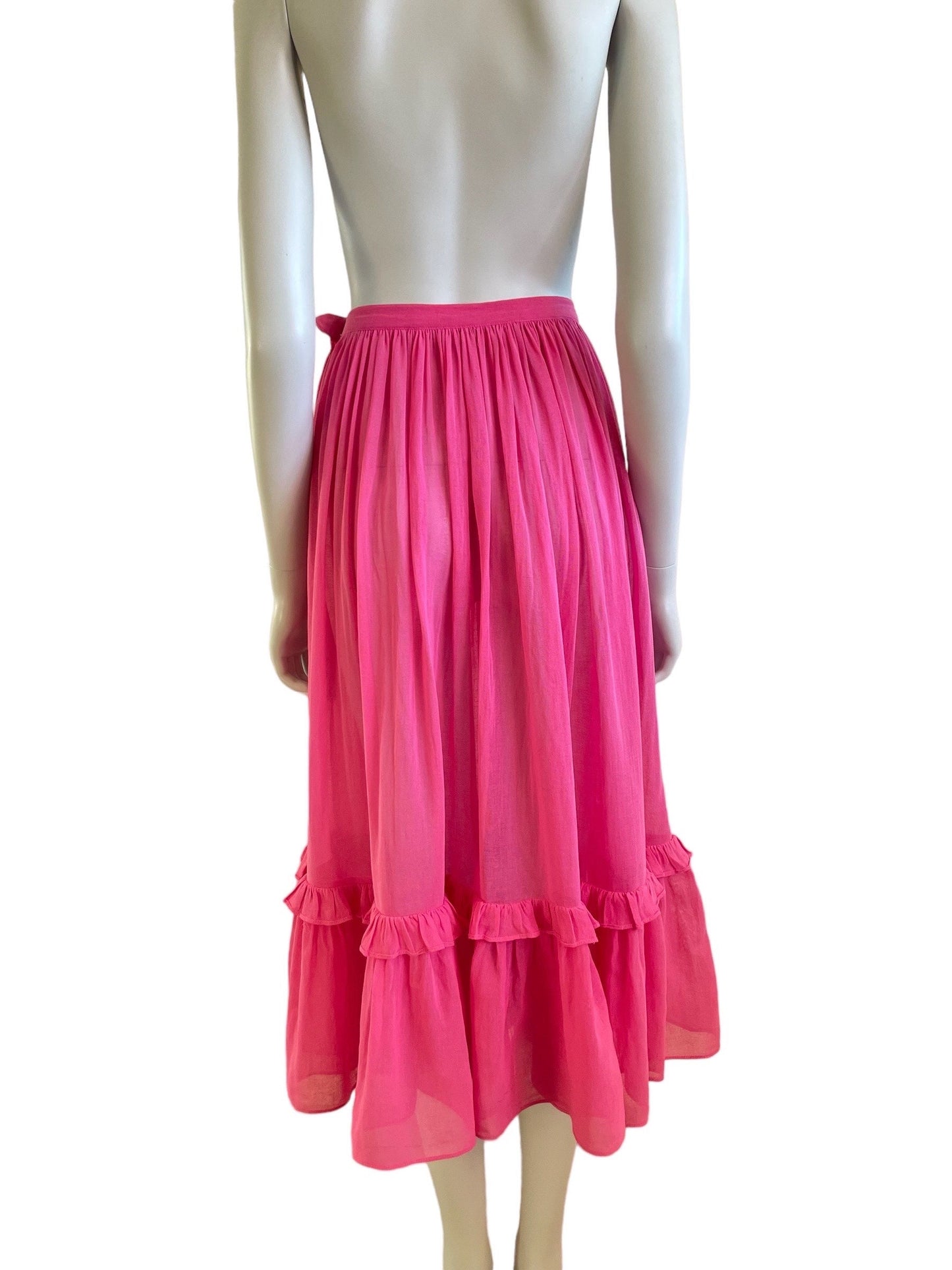 Yves Saint Laurent Rive Gauche Spring Summer 1977 cotton gauze skirt