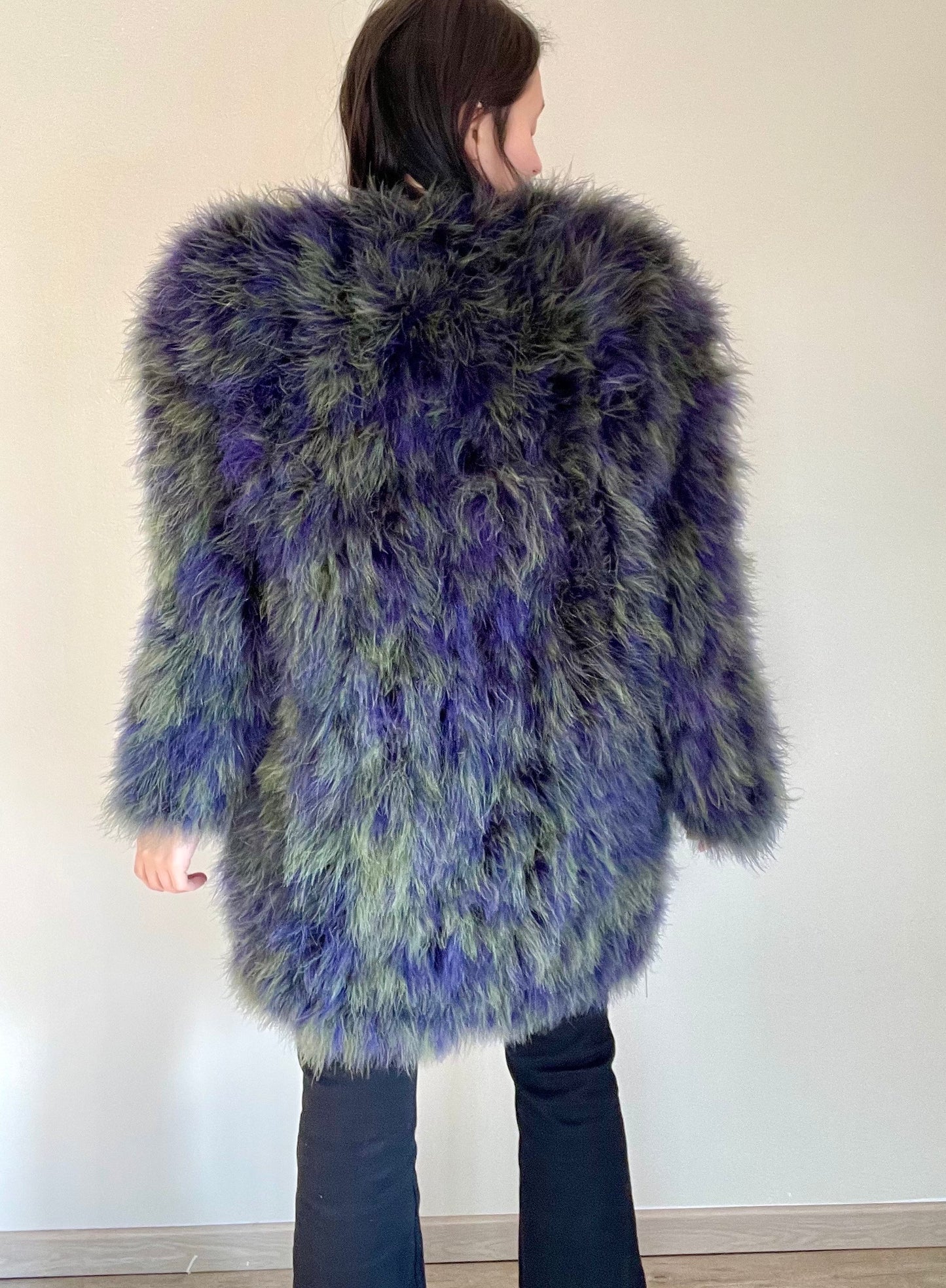 Chantal Thomass turkey feather coat