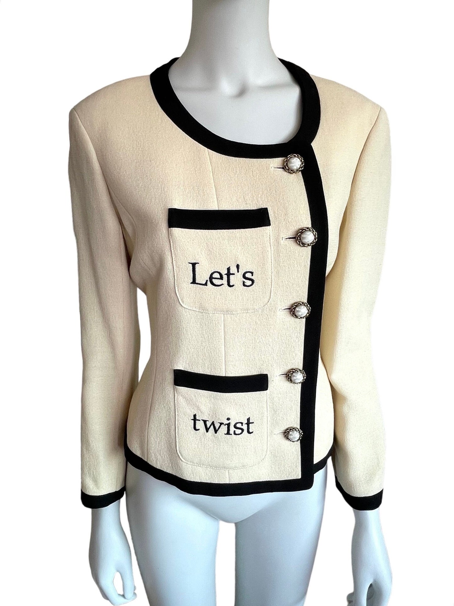 Moschino Cheap and Chic Let's twist again! blazer jacket