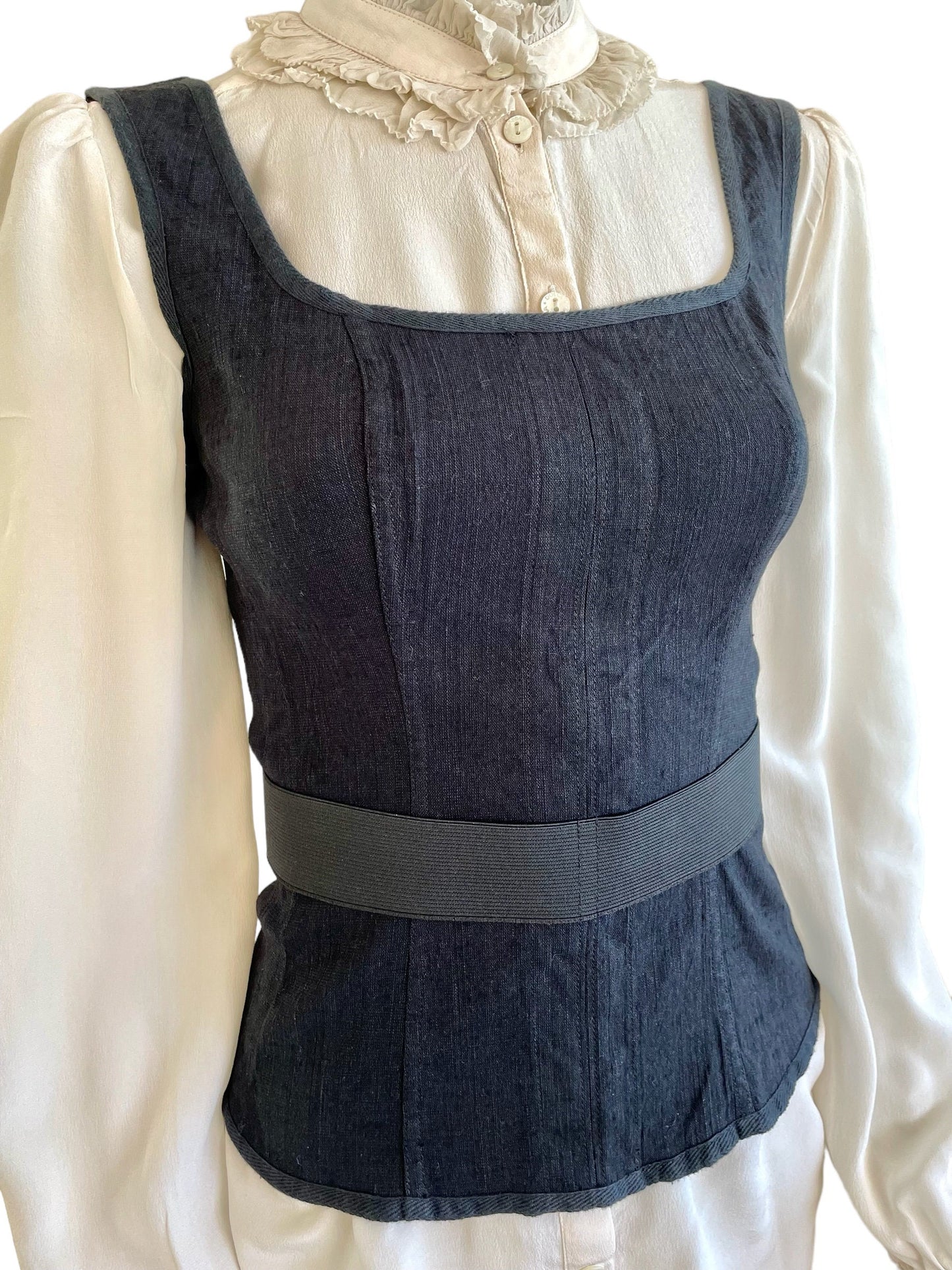 Plein Sud belted corset top