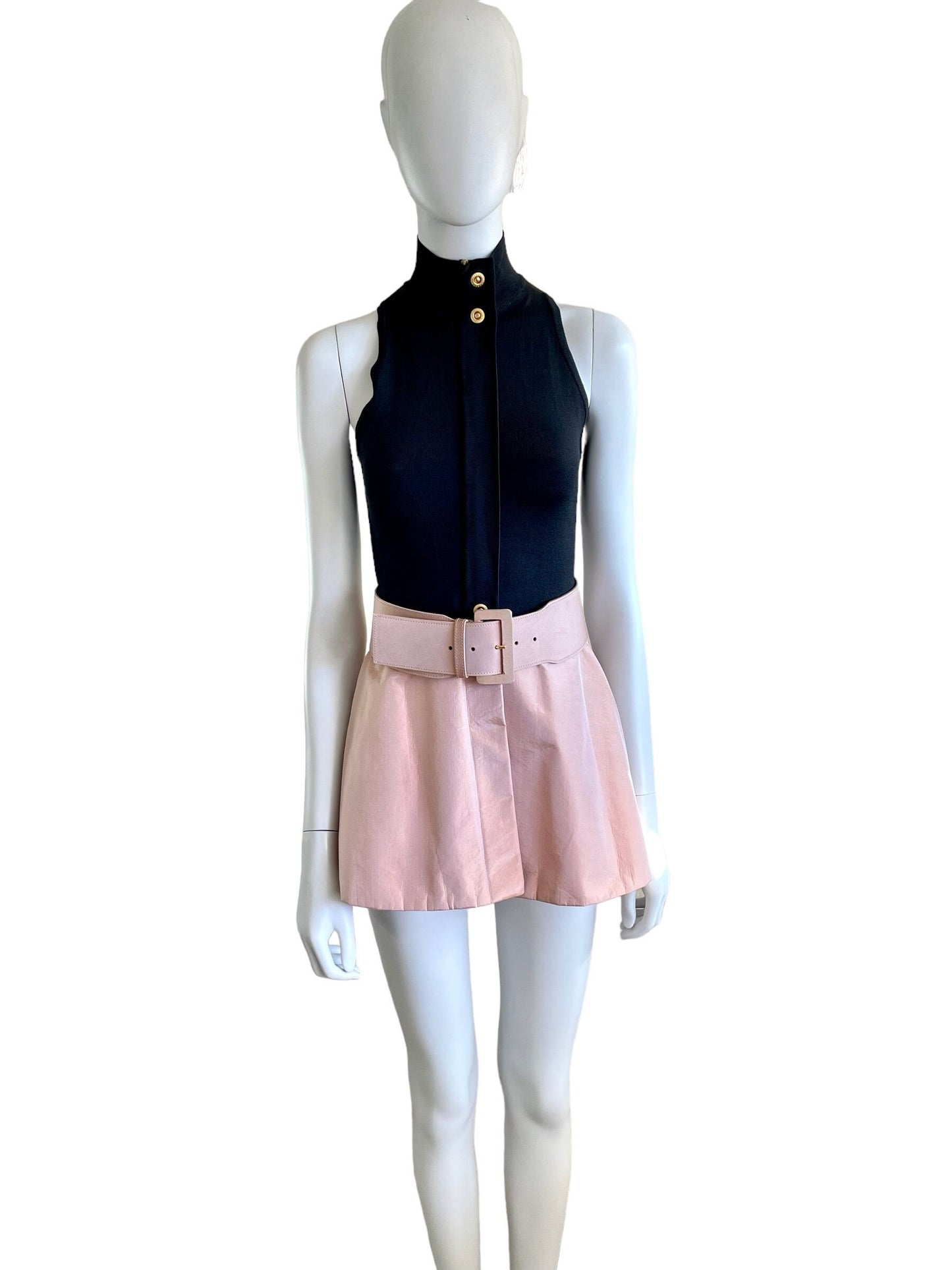 Gianfranco Ferré SS 1999 sleeveless top with matching belt