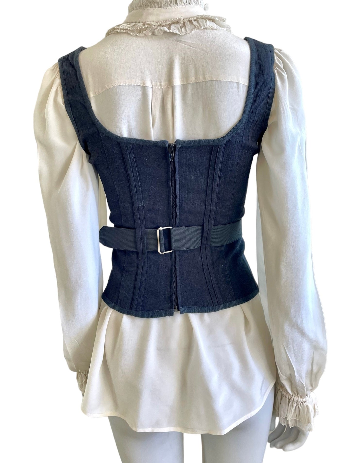 Plein Sud belted corset top