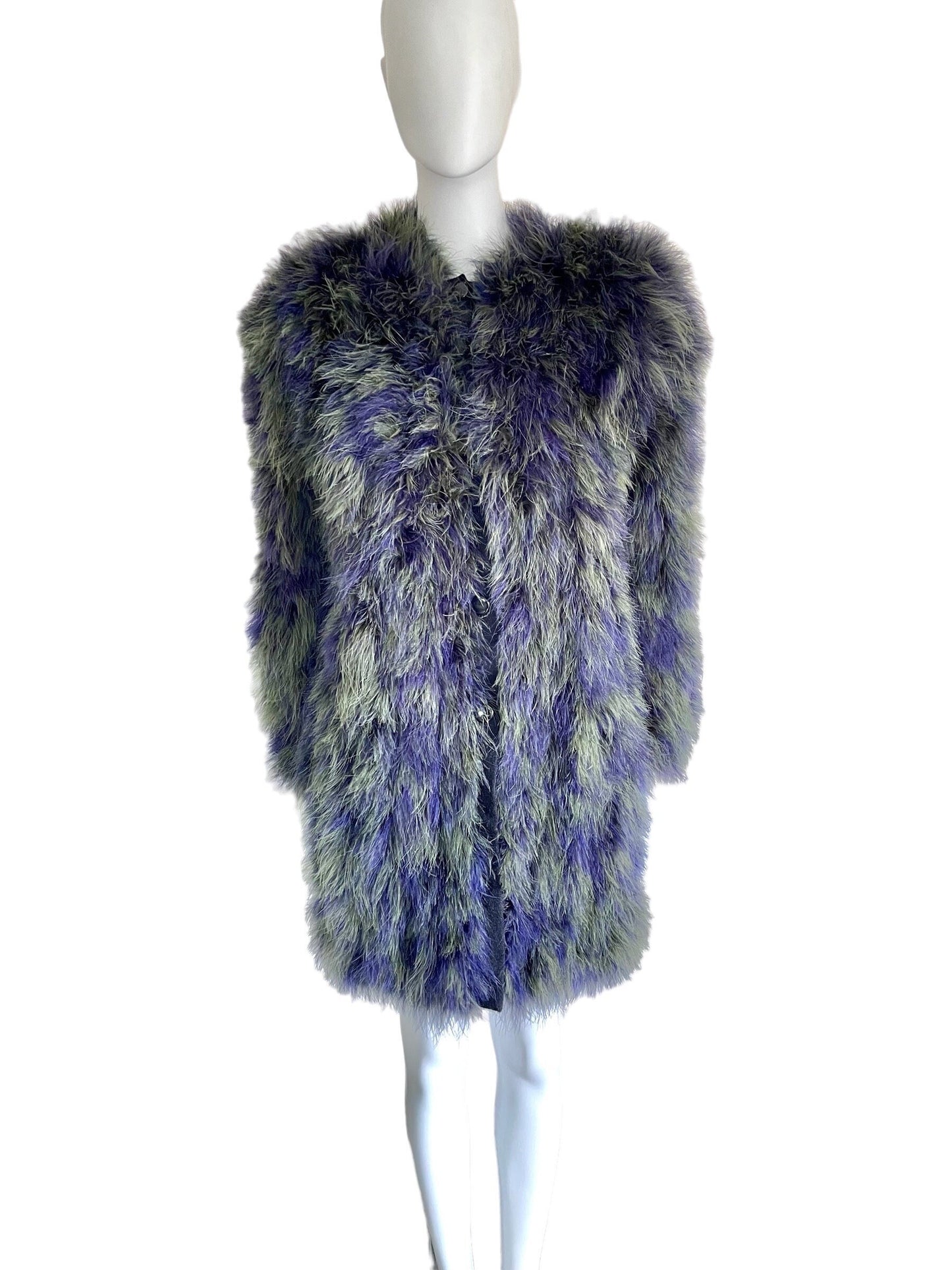 Chantal Thomass turkey feather coat