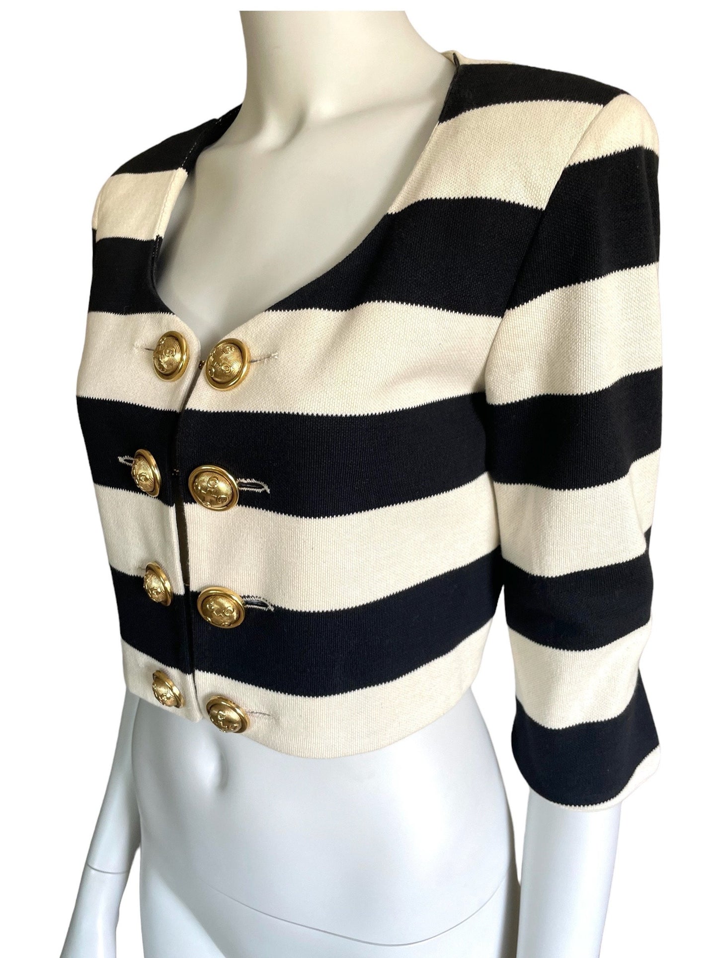 Moschino Cheap and Chic striped cropped jacket