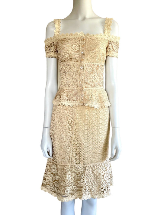 Moschino lace skirt set