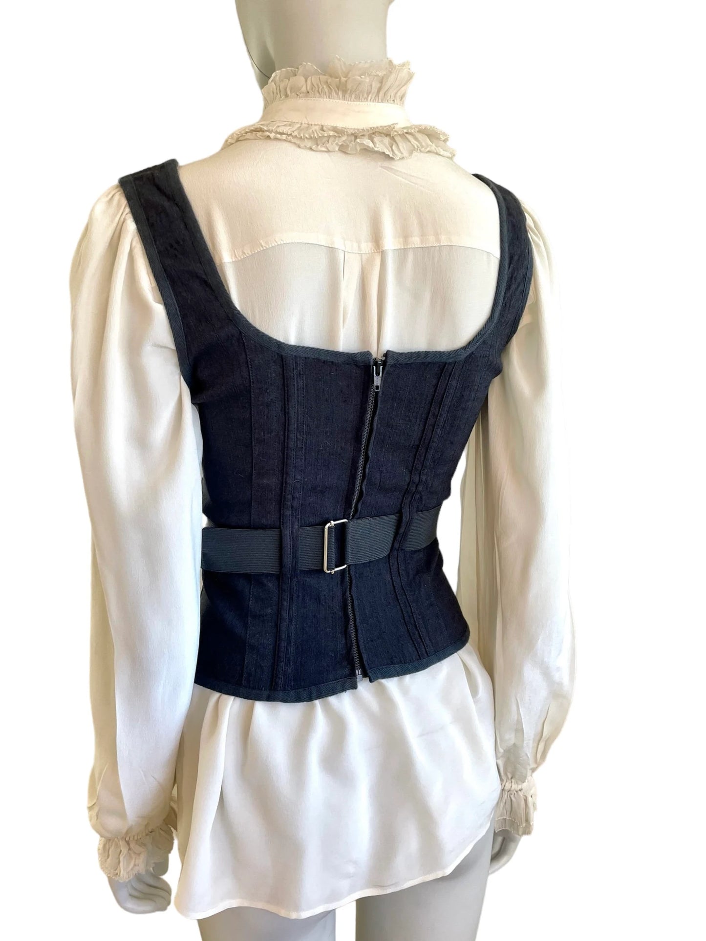 Plein Sud belted corset top