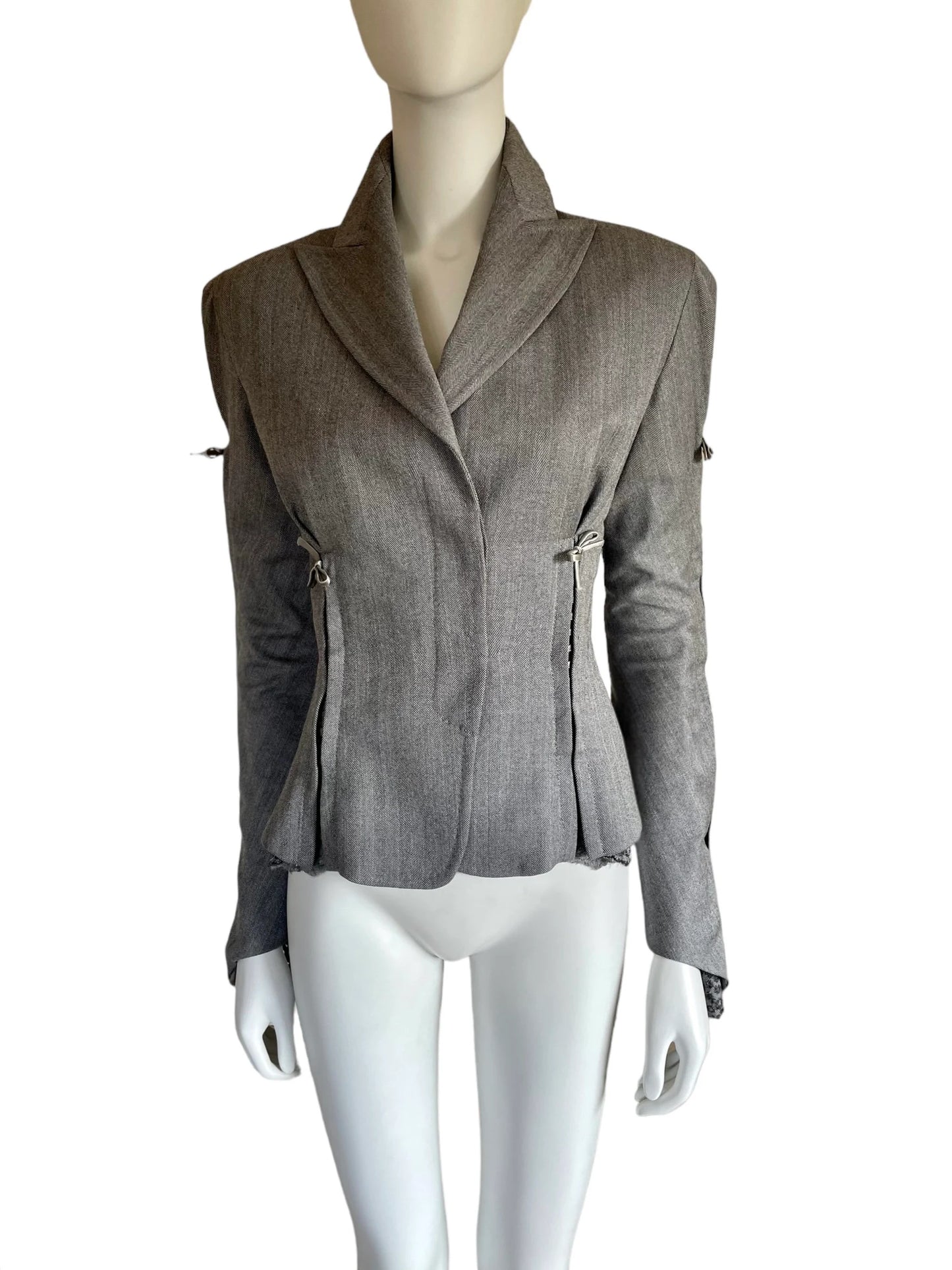 Gianfranco Ferrè Fall Winter 2003 herringbone jacket