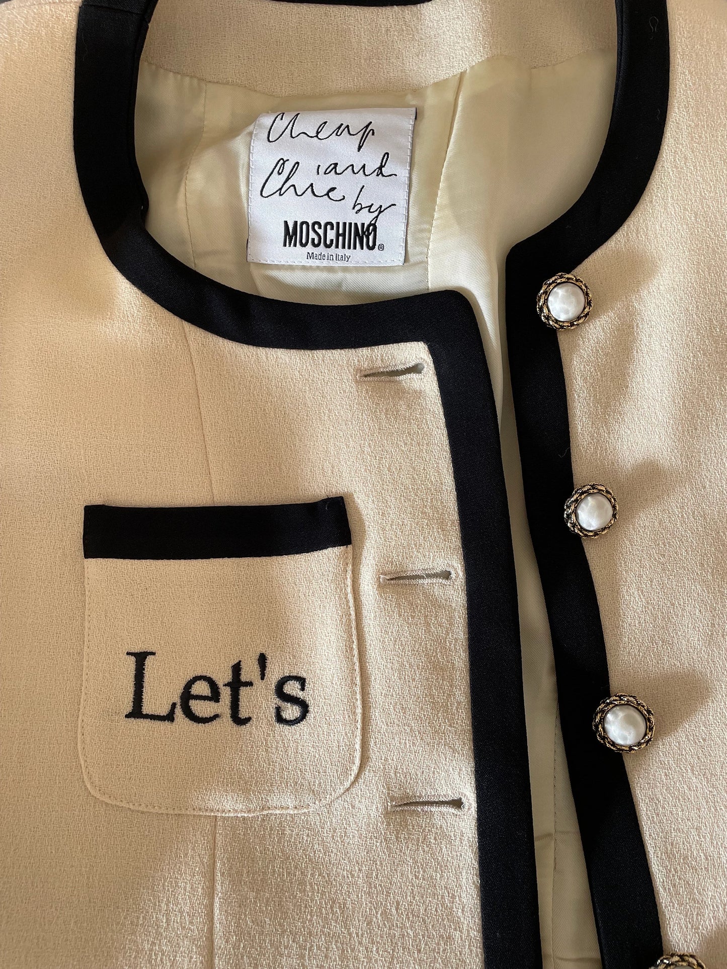 Moschino Cheap and Chic Let's twist again! blazer jacket