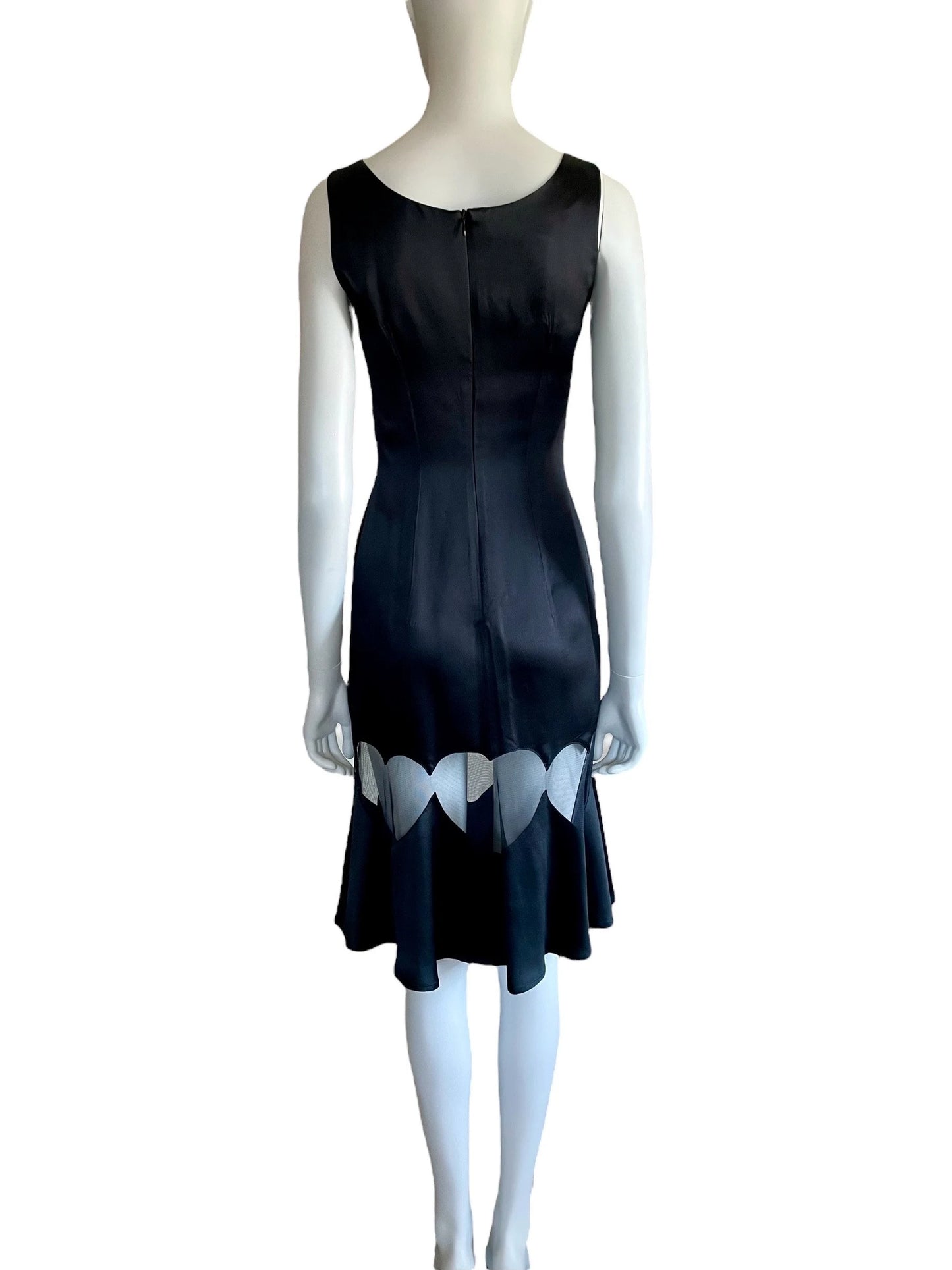 Moschino Cheap and Chic Spring Summer 1996 transparent tulle heart dress