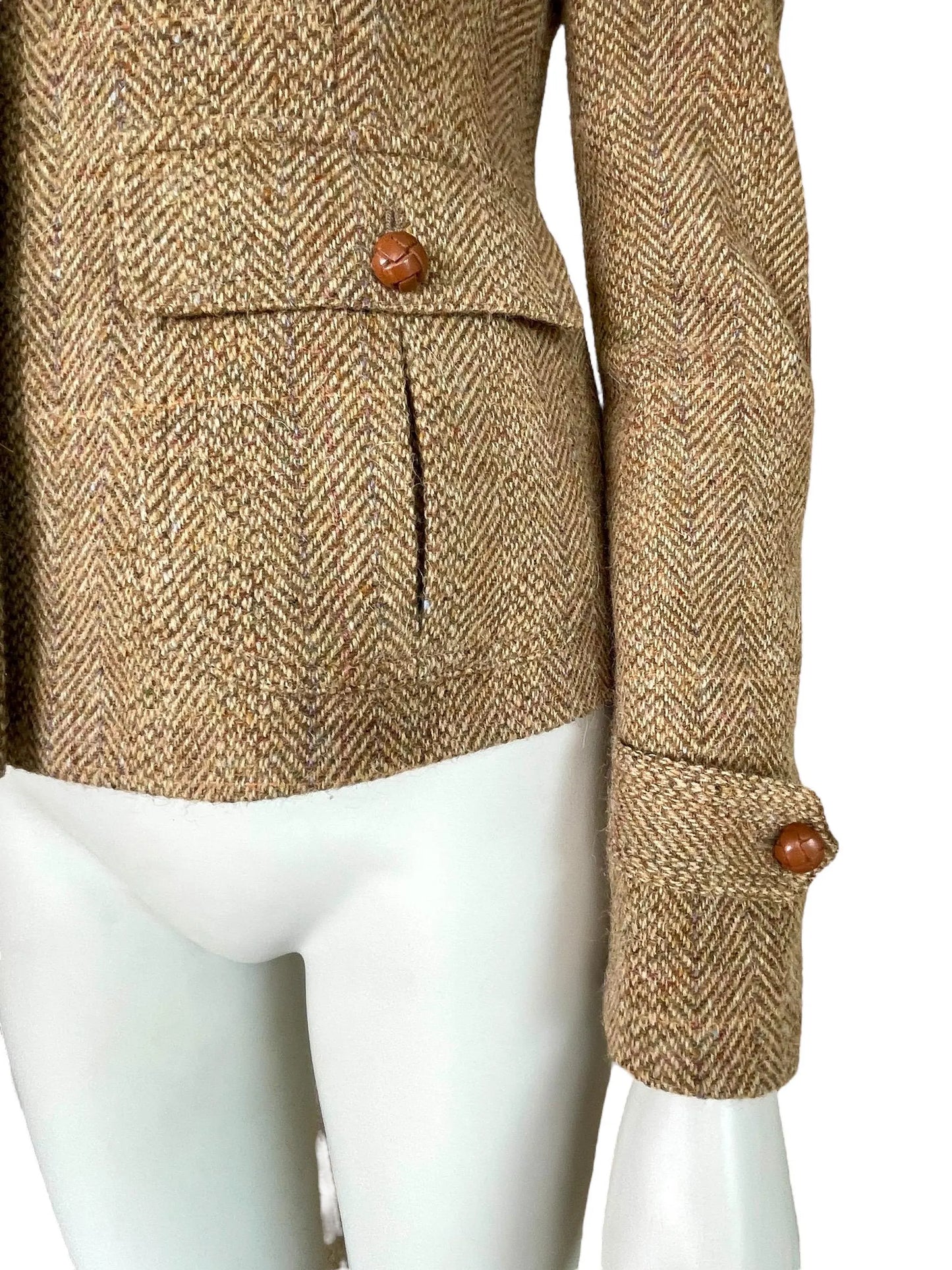 Ralph Lauren lambswool and alpaca elbow patch blazer jacket