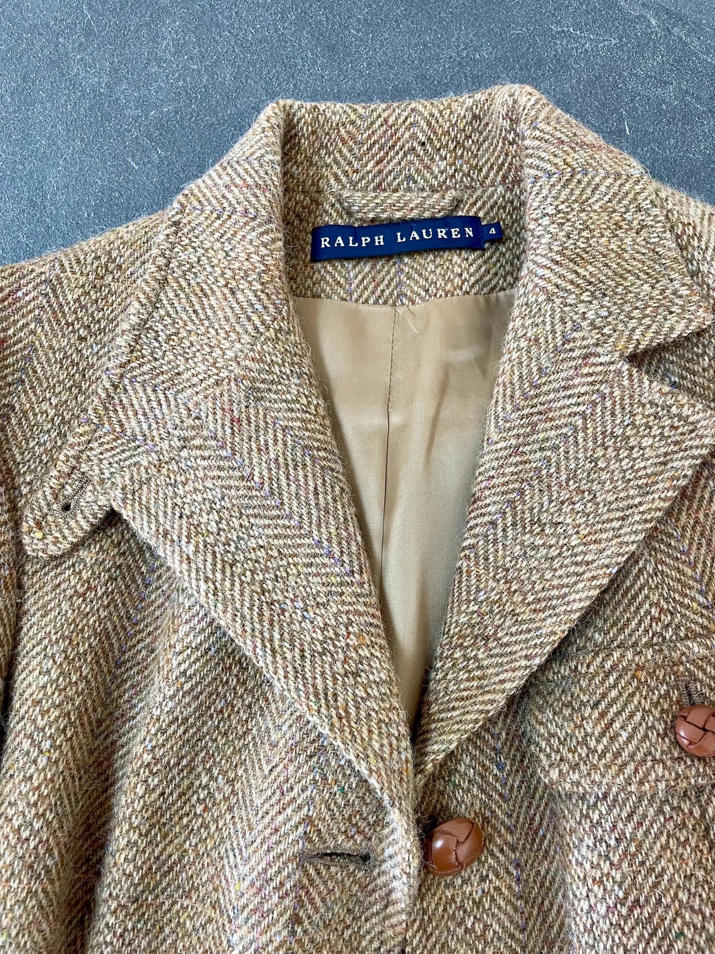 Ralph Lauren lambswool and alpaca elbow patch blazer jacket