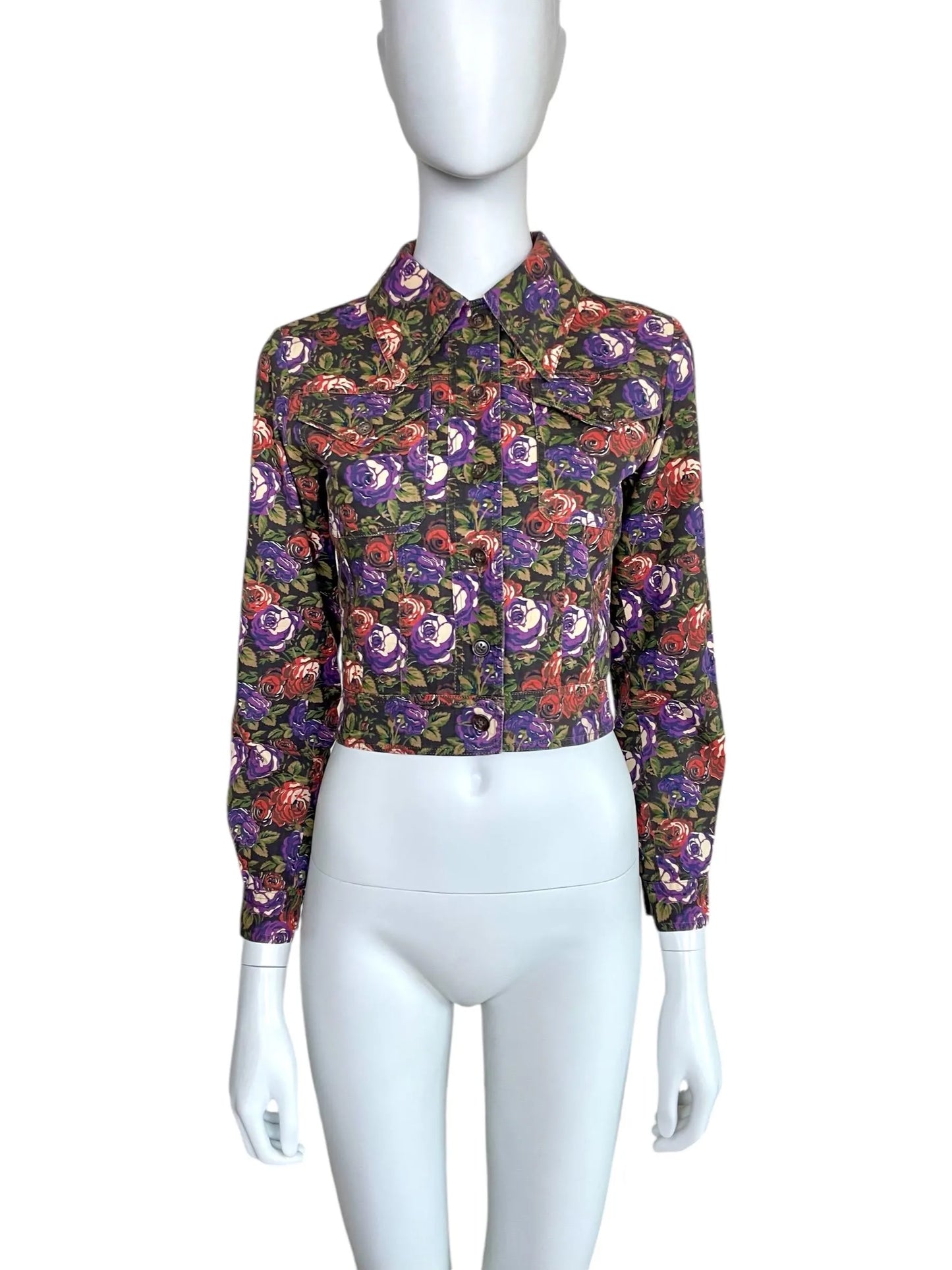 Yves Saint Laurent Rive Gauche rare late 1960s cropped jacket